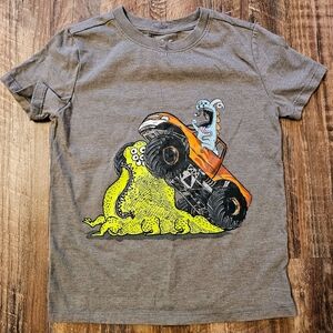 XS(4-5) Boy's Cat & Jack Short Sleeve Monster Truck Shirt